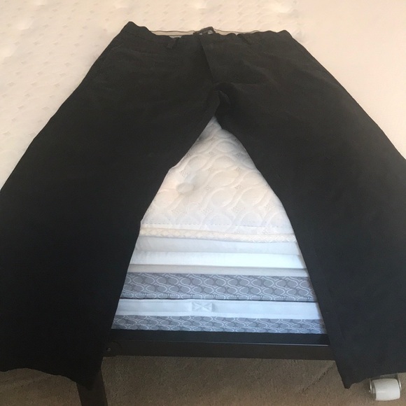 Banana Republic Gavin Peach Skin Tapered Pants, Men's, Size W31 cotton black type Vintage Second Hand
